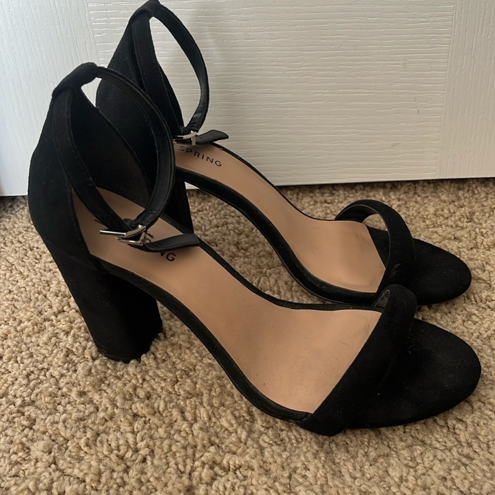 Call It Spring Classic Black Block Heels